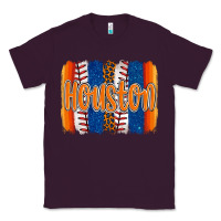 Plum houston baseball team spirit brushstrokes Classic Tee - Artiststas