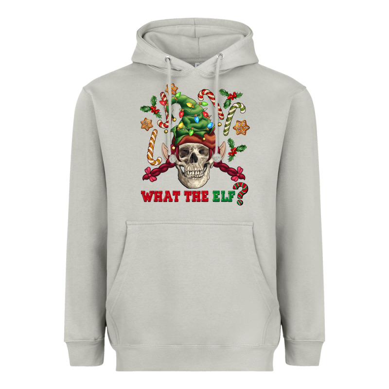 What The Elf Skull Heavyweight Hoodie by FaDigitalArtStudio | Teevron