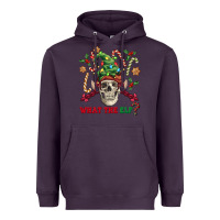 Plum what the elf skull Heavyweight Hoodie - FaDigitalArtStudio