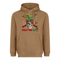 Toasted Coconut what the elf skull Heavyweight Hoodie - FaDigitalArtStudio