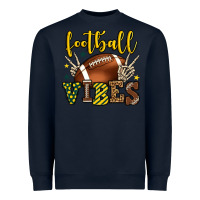 Navy Football vibes yellow and green team color Heavyweight Sweatshirt - HowdyJamesFarm