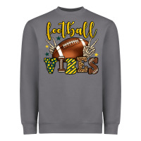 Storm Football vibes yellow and green team color Heavyweight Sweatshirt - HowdyJamesFarm
