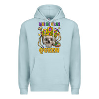 Blue Mist Skull Mardi Gras queen Premium Hoodie - FaDigitalArtStudio
