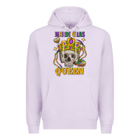 Lilac Skull Mardi Gras queen Premium Hoodie - FaDigitalArtStudio