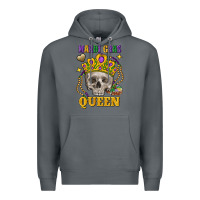Rock Skull Mardi Gras queen Premium Hoodie - FaDigitalArtStudio