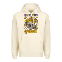 Sandshell Skull Mardi Gras queen Premium Hoodie - FaDigitalArtStudio