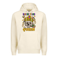 Tofu Skull Mardi Gras queen Premium Hoodie - FaDigitalArtStudio