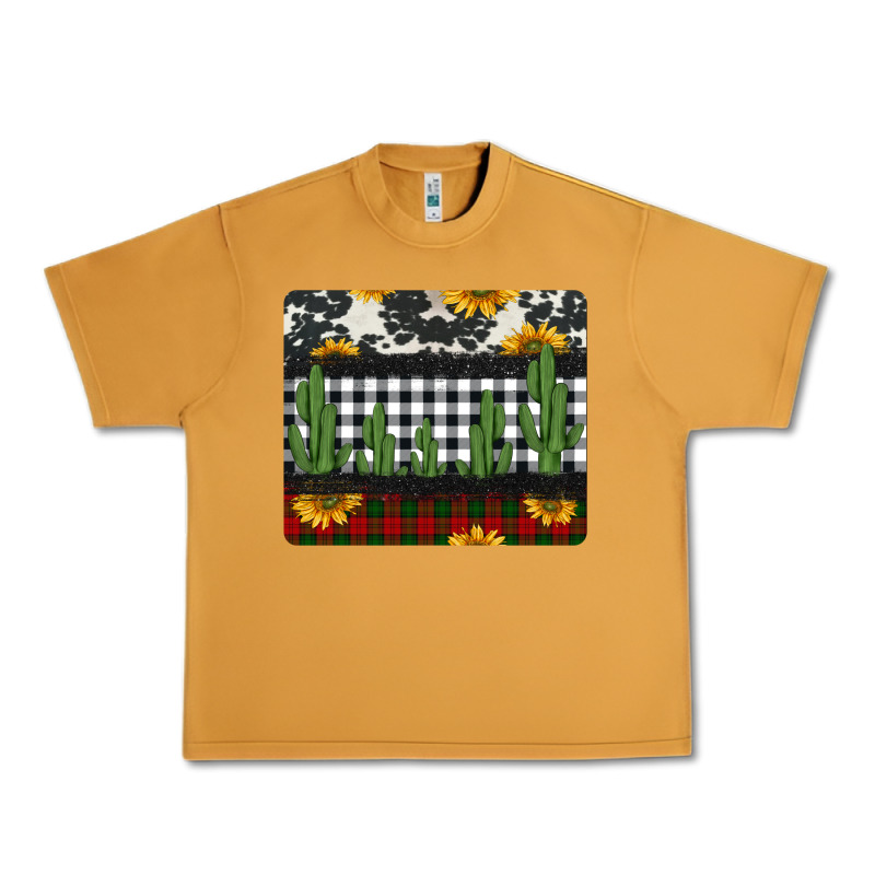 Cowhide Cacti Sunflowers Christmas Mousepad Urban Heavy Tee by Jasminsmagicworld | Teevron