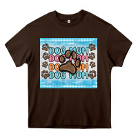 Chocolate Brown dog mom Heavy Core Tee - MaliasSmallBusiness