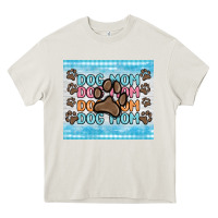 Cream dog mom Heavy Core Tee - MaliasSmallBusiness
