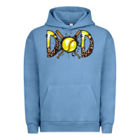 Pigment Pebble Blue dad softball Urban Hoodie - RacoonDesign