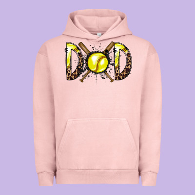 Dad Softball Urban Hoodie Designed By Racoondesign