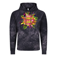 Cloud Black lunch lady tie dye sunflower Vintage Hoodie - BarkalooDesign