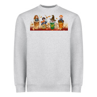 Heather Grey wizards coffee cups Heavyweight Sweatshirt - TumblerDesignByShophia