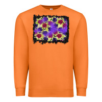 Carrot halloween bat and roses background Premium Sweatshirt - BundleAndBundleShop