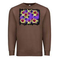 Chestnut halloween bat and roses background Premium Sweatshirt - BundleAndBundleShop