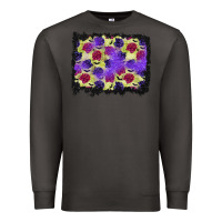 Smoke halloween bat and roses background Premium Sweatshirt - BundleAndBundleShop