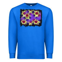 True Royal halloween bat and roses background Premium Sweatshirt - BundleAndBundleShop