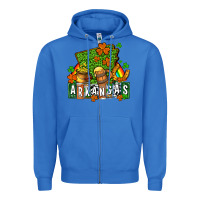 True Royal St. Patrick's Arkansas Zipper Hoodie - OliviaCreatesArt