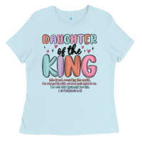 Baby Blue daughter of the king Ladies Tee - MaliasSmallBusiness