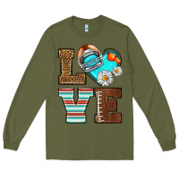 American Football Love And Helmet Long Sleeve Tee | Teevron
