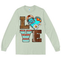 Matcha American Football love and helmet Long Sleeve Tee - NancyCooperArtShop