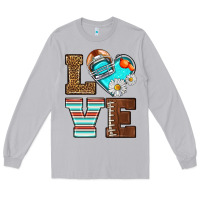 Moon Dust American Football love and helmet Long Sleeve Tee - NancyCooperArtShop