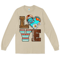 Mushroom American Football love and helmet Long Sleeve Tee - NancyCooperArtShop