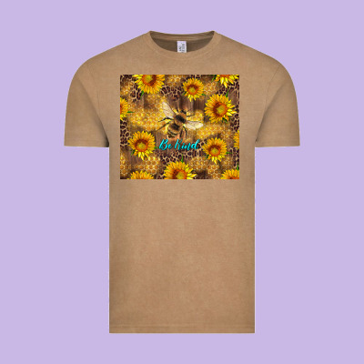 Be Kind Bee And Sunflowers Vintage Tee Designed By Artiststas