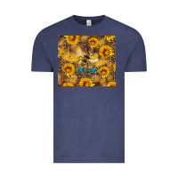 Vintage Denim be kind bee and sunflowers Vintage Tee - Artiststas