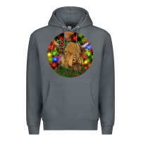 Rock Brown Cow Christmas Premium Hoodie - RanaPortraitStore