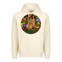 Sandshell Brown Cow Christmas Premium Hoodie - RanaPortraitStore