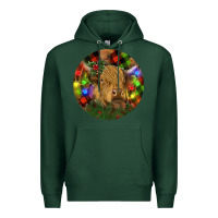 Sports Green Brown Cow Christmas Premium Hoodie - RanaPortraitStore