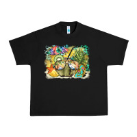 Black coconut with fruits  background Urban Heavy Tee - BarkalooDesign
