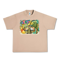 Burro coconut with fruits  background Urban Heavy Tee - BarkalooDesign