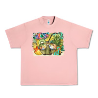 Salmon coconut with fruits  background Urban Heavy Tee - BarkalooDesign