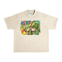 Sandshell coconut with fruits  background Urban Heavy Tee - BarkalooDesign