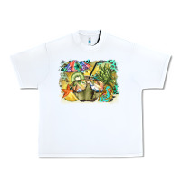 White coconut with fruits  background Urban Heavy Tee - BarkalooDesign