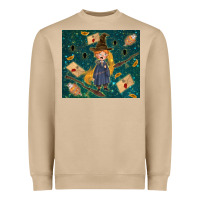 Mushroom wizard boy with mouse Heavyweight Sweatshirt - TumblerDesignByShophia