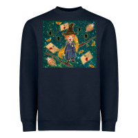 Navy wizard boy with mouse Heavyweight Sweatshirt - TumblerDesignByShophia