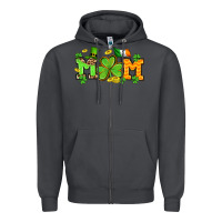 Smoke St. Patrick's Day mom Zipper Hoodie - OliviaCreatesArt