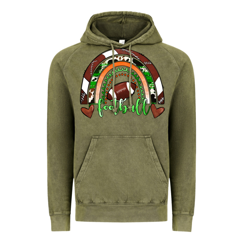 Football Rainbow Vintage Hoodie by RanaPortraitStore | Teevron
