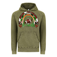 Vintage Olive Football Rainbow Vintage Hoodie - RanaPortraitStore