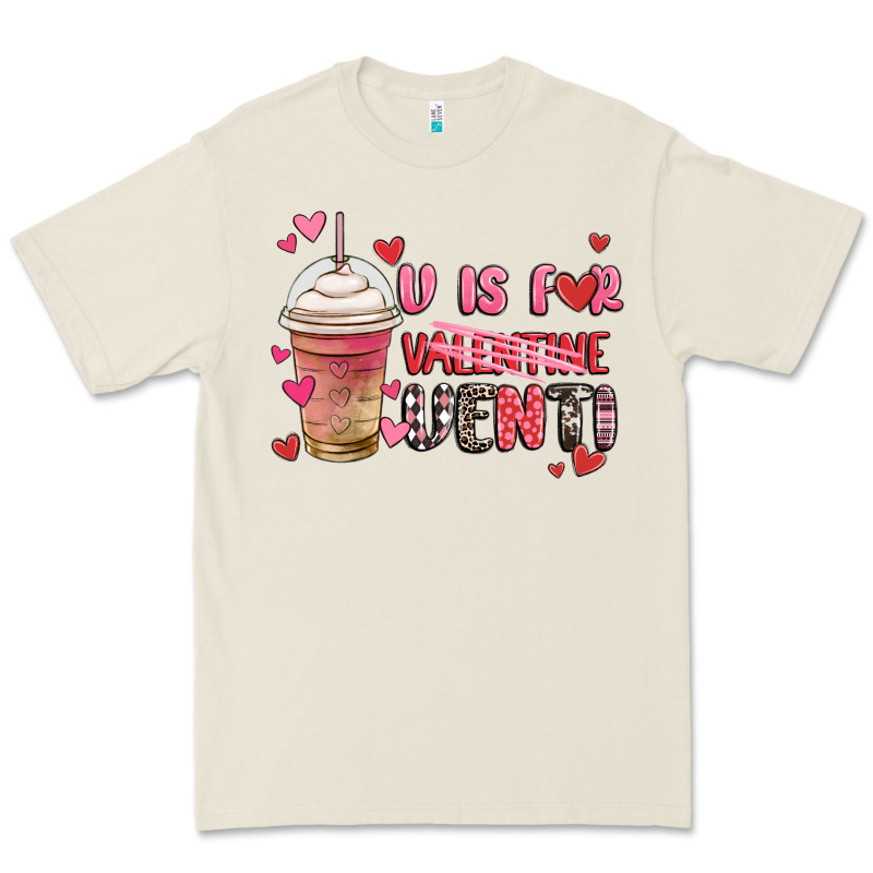 V Is For Valentine Venti Coffee Cup Premium Tee by MaliasSmallBusiness | Teevron