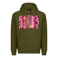 Army Green Cancer Brushstroke Premium Hoodie - FaDigitalArtStudio