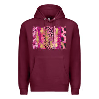 Burgundy Cancer Brushstroke Premium Hoodie - FaDigitalArtStudio