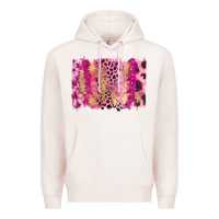 Pale Pink Cancer Brushstroke Premium Hoodie - FaDigitalArtStudio
