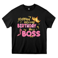 Black birthday boss Heavy Core Tee - MaliasSmallBusiness