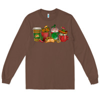Chestnut Tacos Coffee Cups Long Sleeve Tee - texasbilliewilder