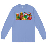 Colony Blue Tacos Coffee Cups Long Sleeve Tee - texasbilliewilder